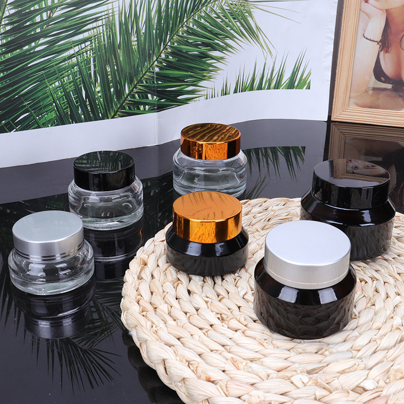 Zhejiang ready stock frosted gold packaging 10g 20g 30g 50g cream jar for sale