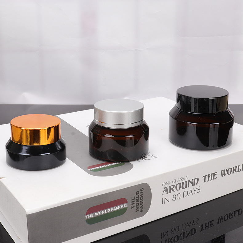 Zhejiang ready stock frosted gold packaging 10g 20g 30g 50g cream jar for sale