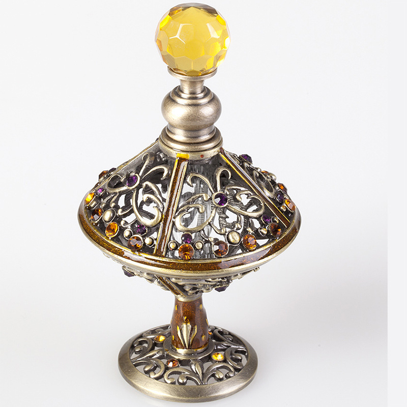 Zinc Alloy Metal Custom Luxury Perfume Bottle Spray Arabic Perfume Bottle