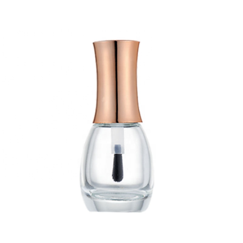 accept print logo paint any color you want wholesale square clear empty nail polish bottle with gold top cap