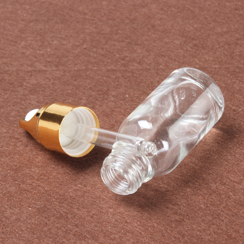 accepted customization hot sale cosmetic glass packaging dropper bottle for essential oil and skin cream glass dropper bottles