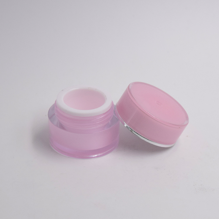 acrylic beauty cosmetic cream jars  5g 10g 15g 30g 1oz 50g 100g 150g 200g straight round empty cosmetic containers pink