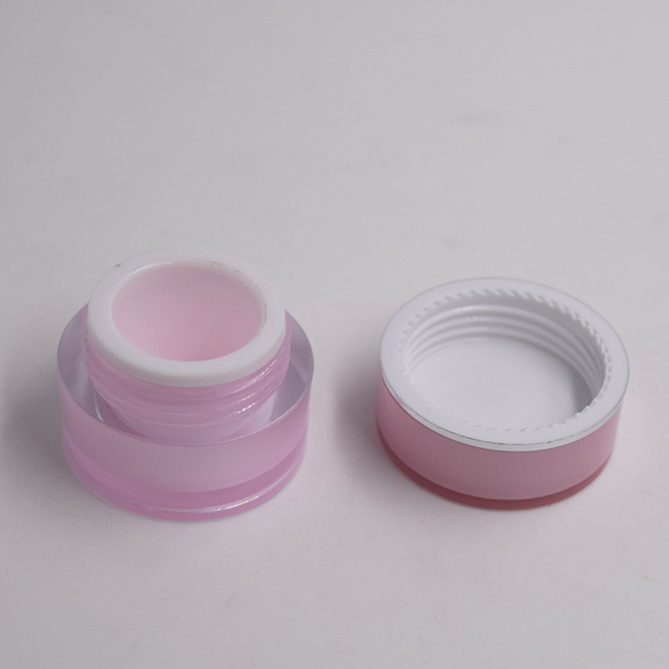acrylic beauty cosmetic cream jars 5g 10g 15g 30g 1oz 50g 100g 150g 200g straight round empty cosmetic containers pink