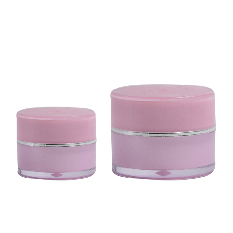 acrylic beauty cosmetic cream jars 5g 10g 15g 30g 1oz 50g 100g 150g 200g straight round empty cosmetic containers pink