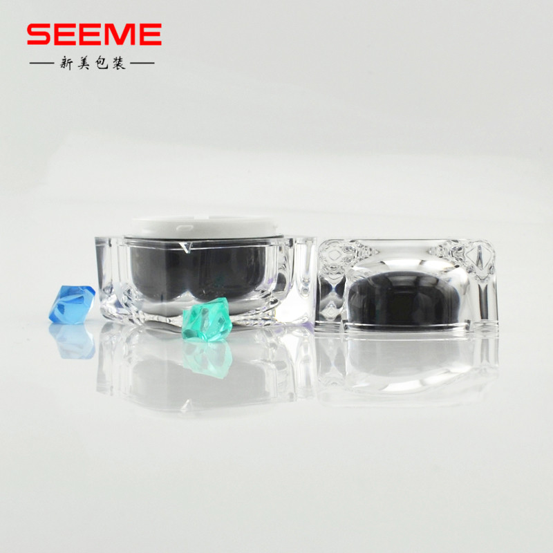 acrylic cosmetic cream jar empty skincare packaging bottle 30g