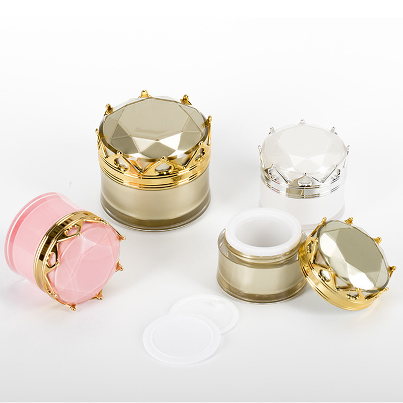 acrylic luxury beauty product jars plastic skin care container packaging for cosmetic cream