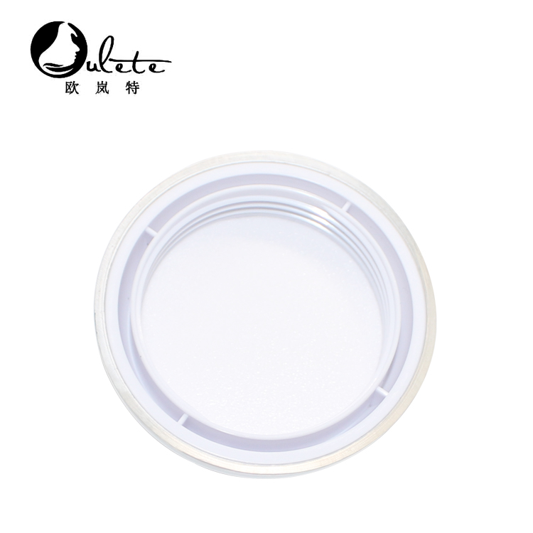 acrylic pearl white ball shape cosmetic cream jar