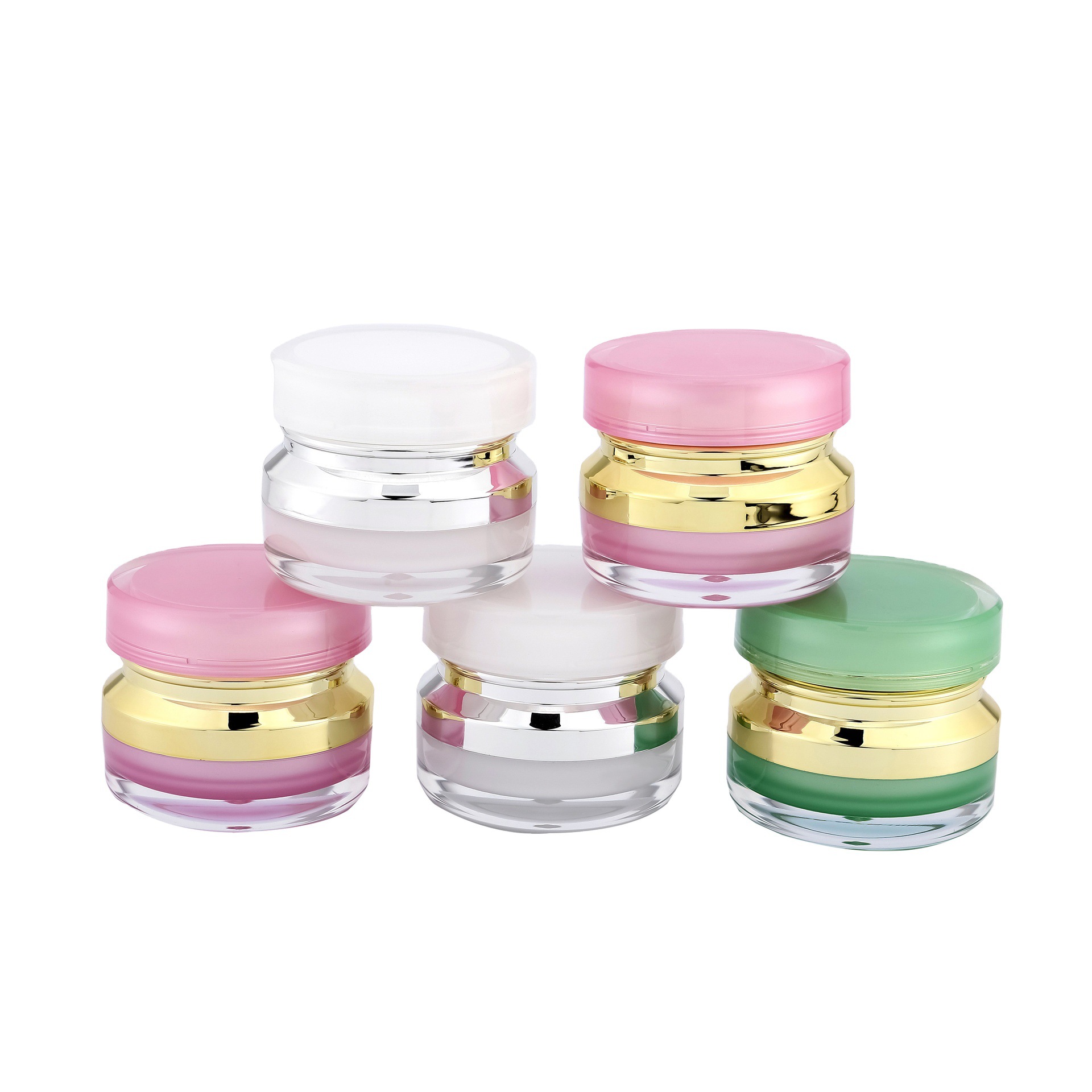 acrylic plastic cosmetic cream jar for serum  high quality cream jars  container cosmetics cream jar