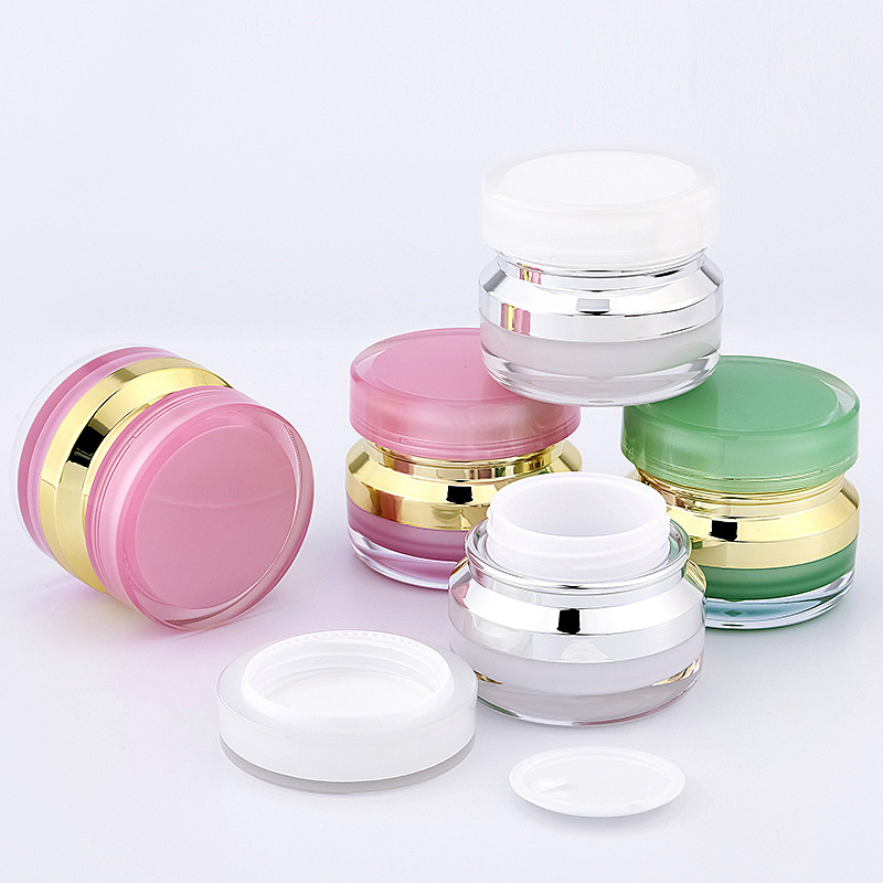 acrylic plastic cosmetic cream jar for serum high quality cream jars container cosmetics cream jar