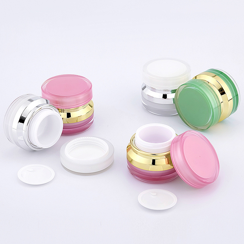 acrylic plastic cosmetic cream jar for serum high quality cream jars container cosmetics cream jar