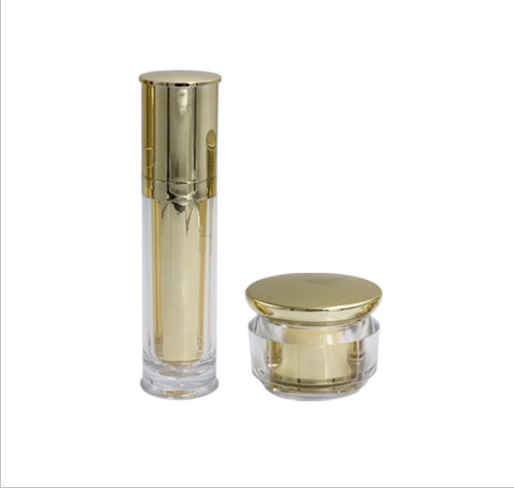 acrylic plastic skin care cosmetic  container  20g 30g 40g 50g cosmetic jars and serum bottle 30 50 80 120ml packaging