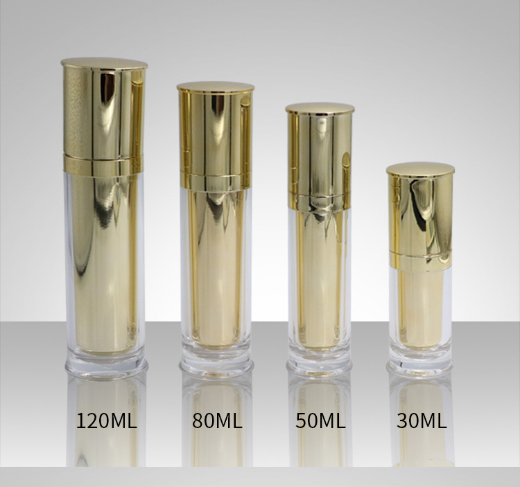 acrylic plastic skin care cosmetic container 20g 30g 40g 50g cosmetic jars and serum bottle 30 50 80 120ml packaging