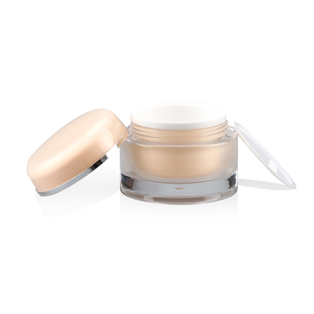 acrylic round empty cosmetic container 100g jar