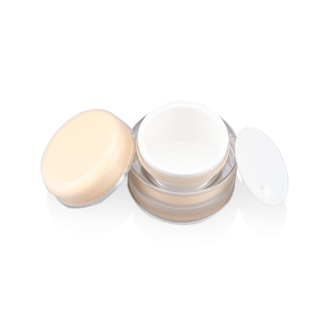 acrylic round empty cosmetic container 100g jar