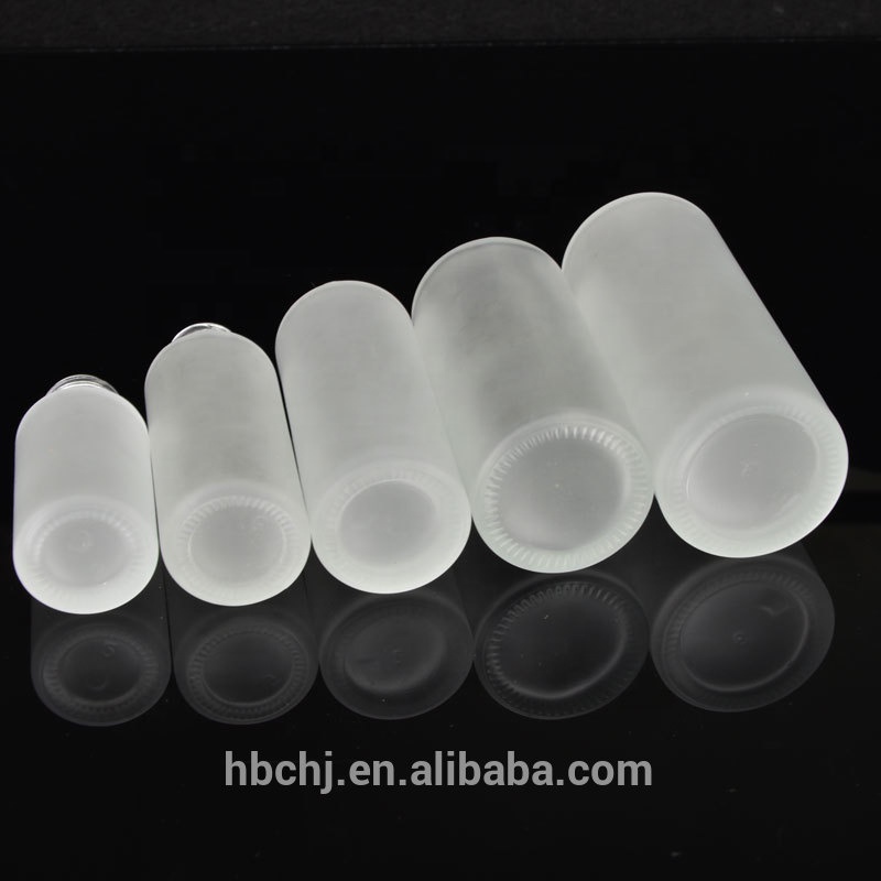 airless pump cosmetic 30ml 50ml 80ml 100 ml frosted glass bottle pump lotion bottles with logo printed