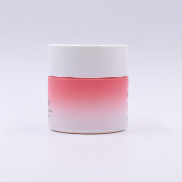 airtight manufacturers gradual pink colorcosmetic container christmas mason face eye cream storage jar with rose gold metal lid