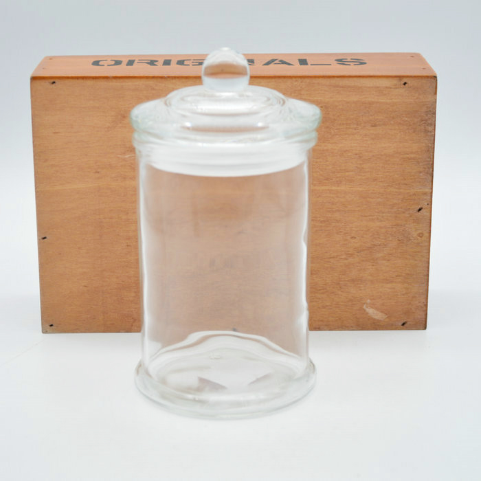 airtight weed jar 350ml 300ml round empty glass honey mason container jar candle jar with flat glass lid