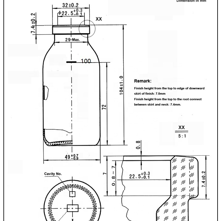 all sizes of high borosilicate clear Infusion Glass Bottle