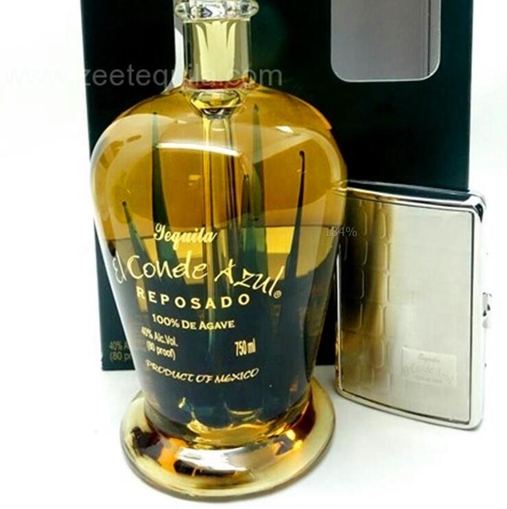aloe bottle/blue agave wine bottles/75cl glass wine bottle