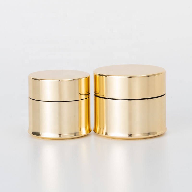 aluminum  cream jar with PP plastic inner case aluminum coated jar