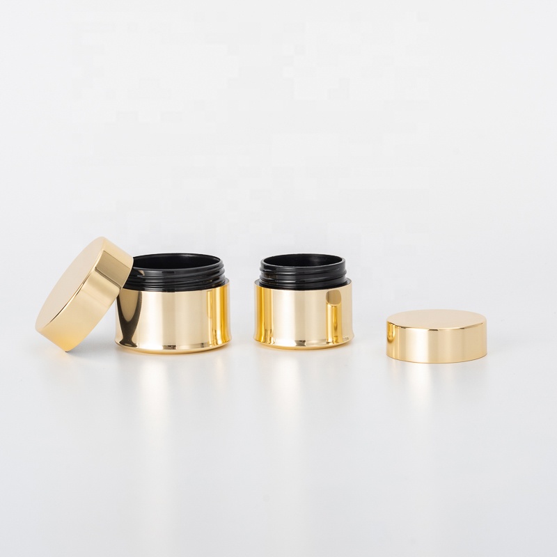 aluminum cream jar with PP plastic inner case aluminum coated jar