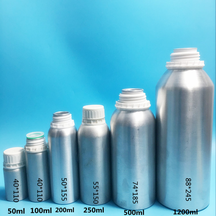 aluminum fragrance oil bottles aroma essential oil aluminum bottles 50ml 100ml 150ml 200ml 250ml 300ml 500ml 1000ml 1L 1200ml