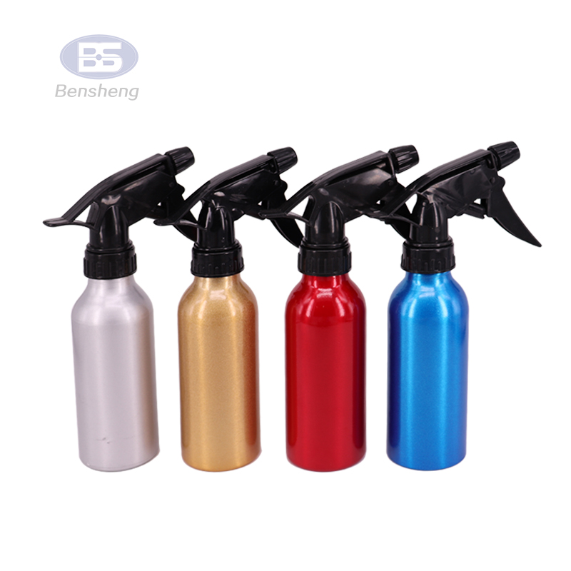 aluminum spraying bottle with mini trigger spray for air-purge