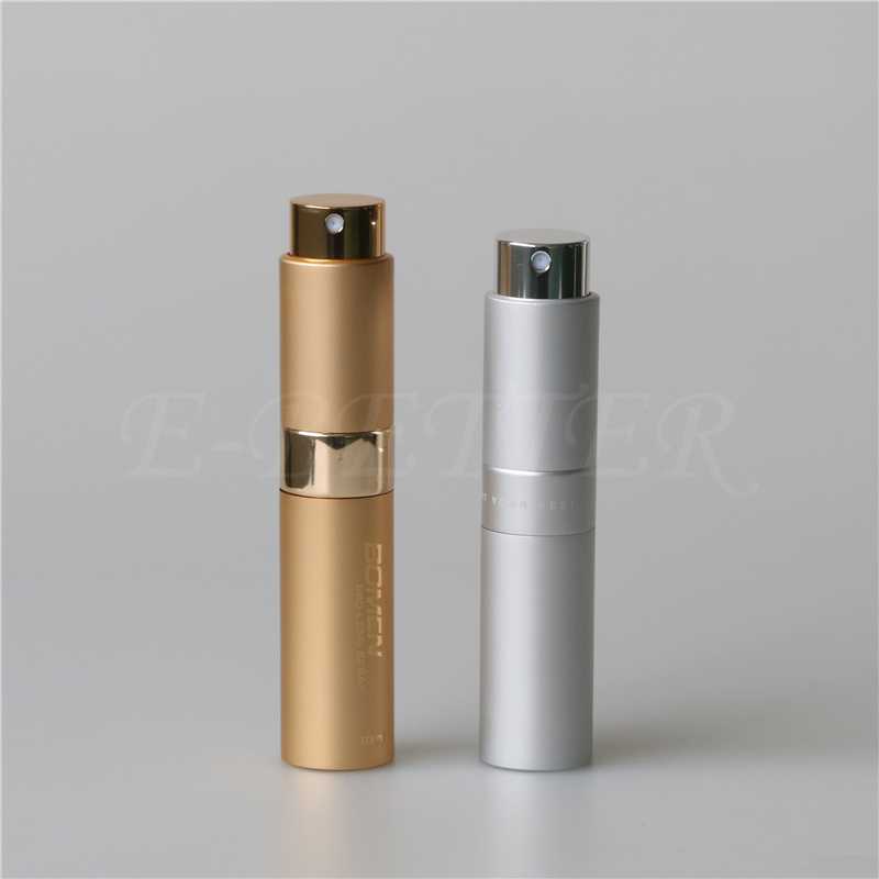 aluminum travel size refillable perfume atomizer spray bottles