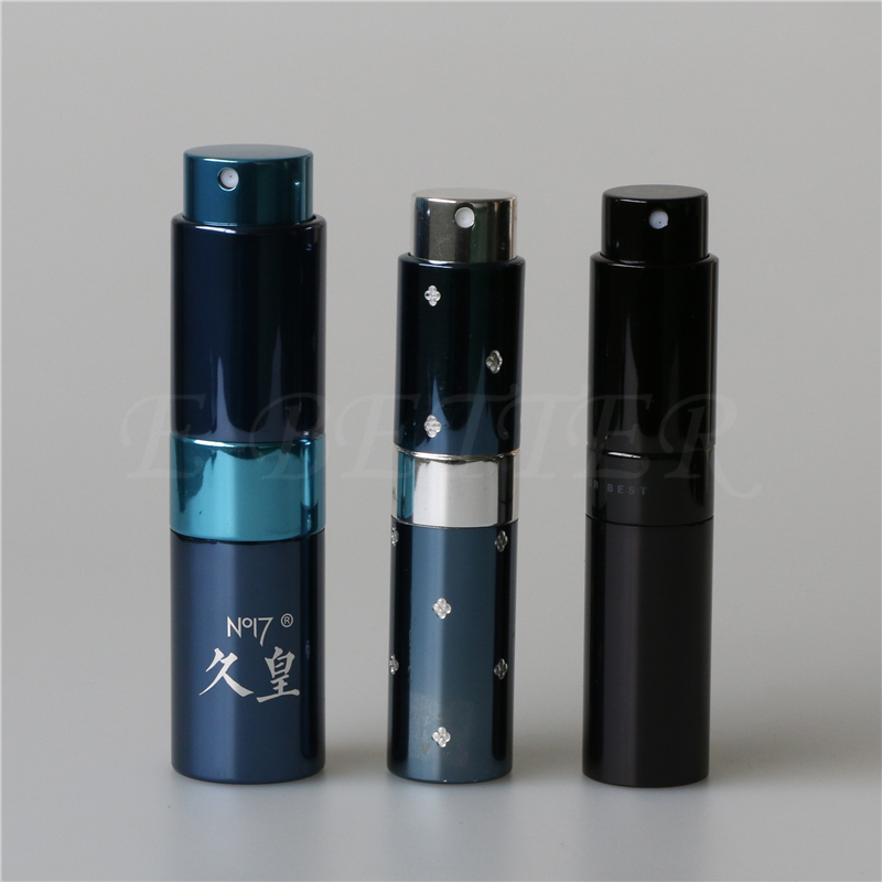aluminum travel size refillable perfume atomizer spray bottles