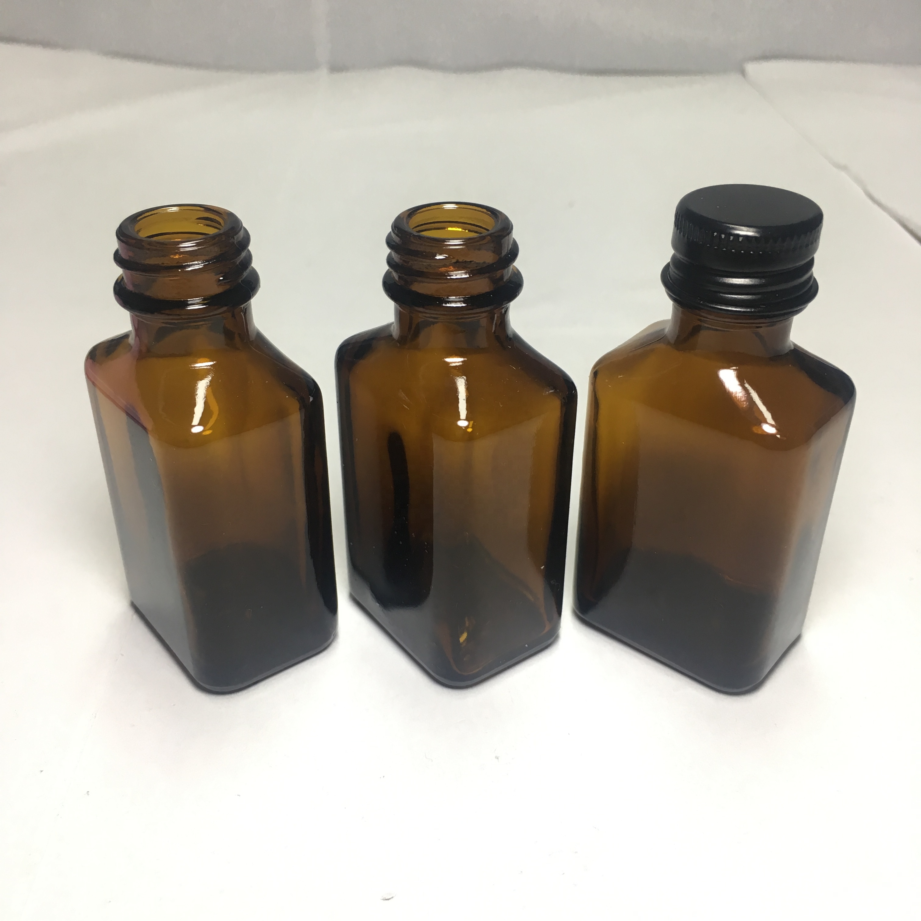 amber 30ml rectangular square glass dropper bottle e liquid packing bottles DIN20MM