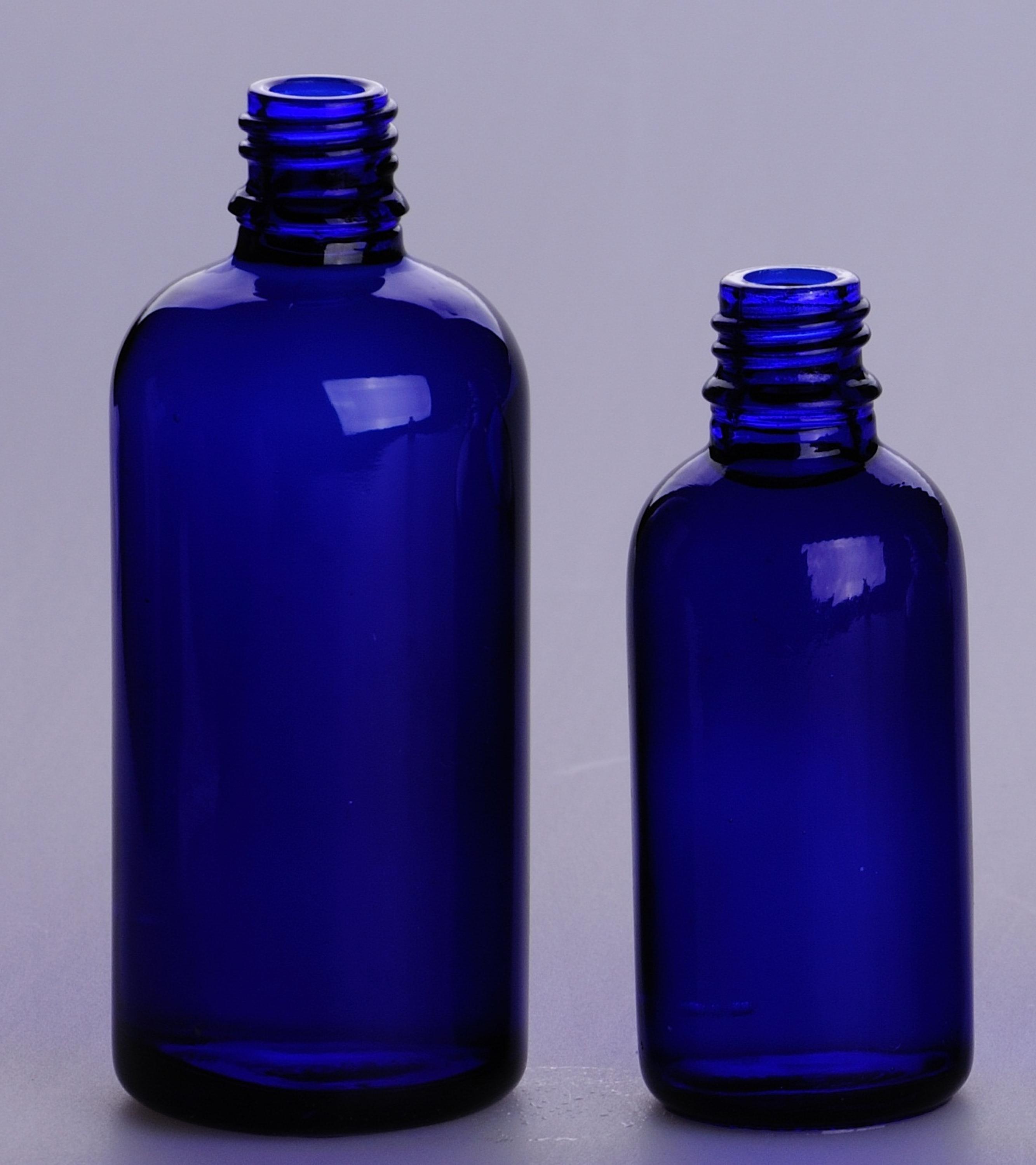 amber and blue essence oil glass dropper bottle manufacturer 10ml 30ml 50ml 100ml