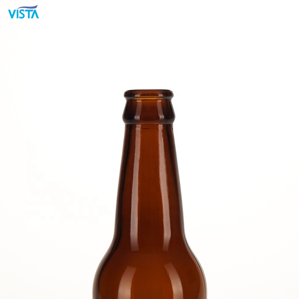 amber beer glass bottle with crown cap 330ml 300ml 250ml