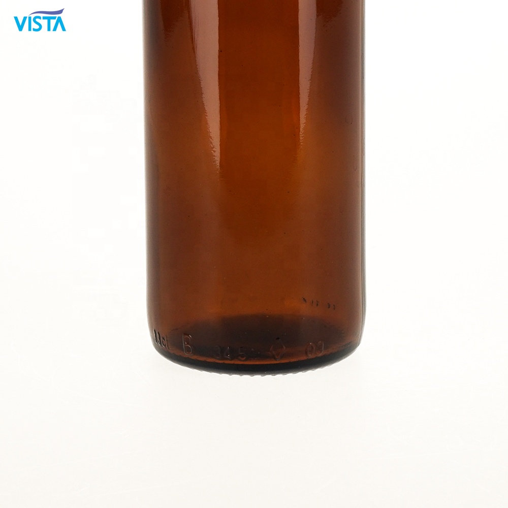 amber beer glass bottle with crown cap 330ml 300ml 250ml