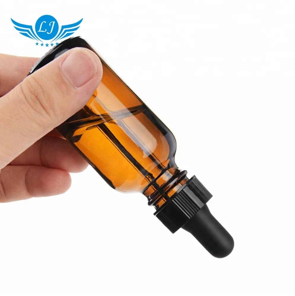 amber boston round glass bottle pipette 60 ml e liquid bottle dropper blue