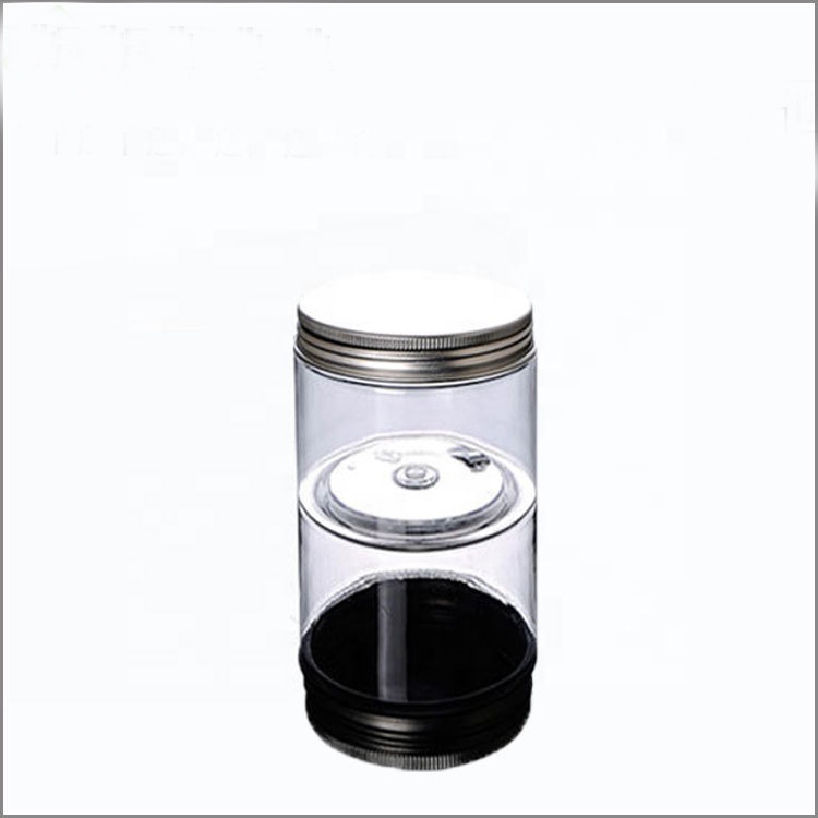 amber color plastic sealable jar 200g wide mouth pet hair gel plastic jar empty cosmetic jars plastic 200ml