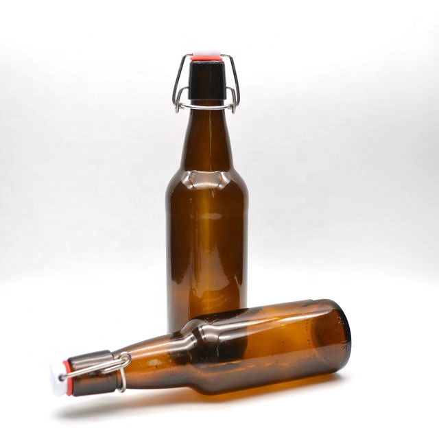 amber color swing top glass beer bottle 330ml 500ml