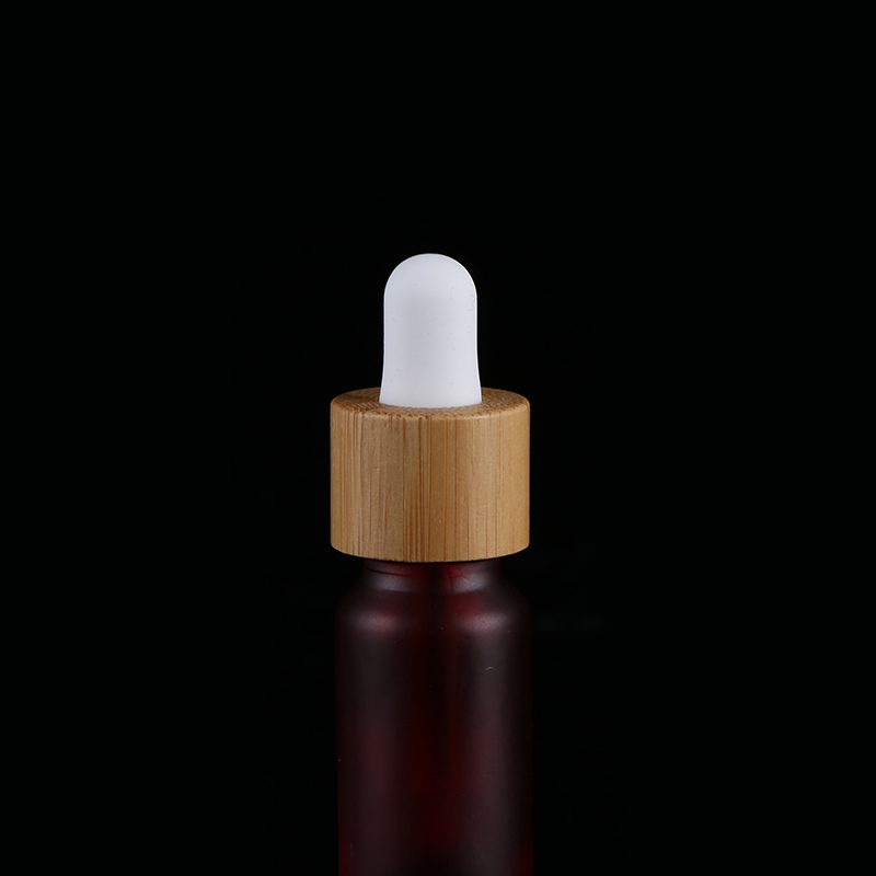 amber colors Essential Oil Bottle Frosted Glass Dropper Bottles with Bamb Pump