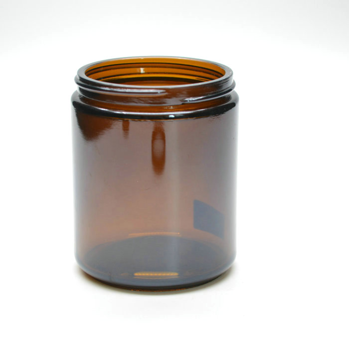 amber face cream 8 oz glass jar for cosmetic