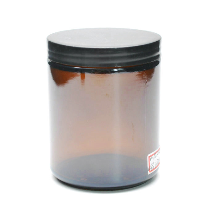 amber face cream 8 oz glass jar for cosmetic