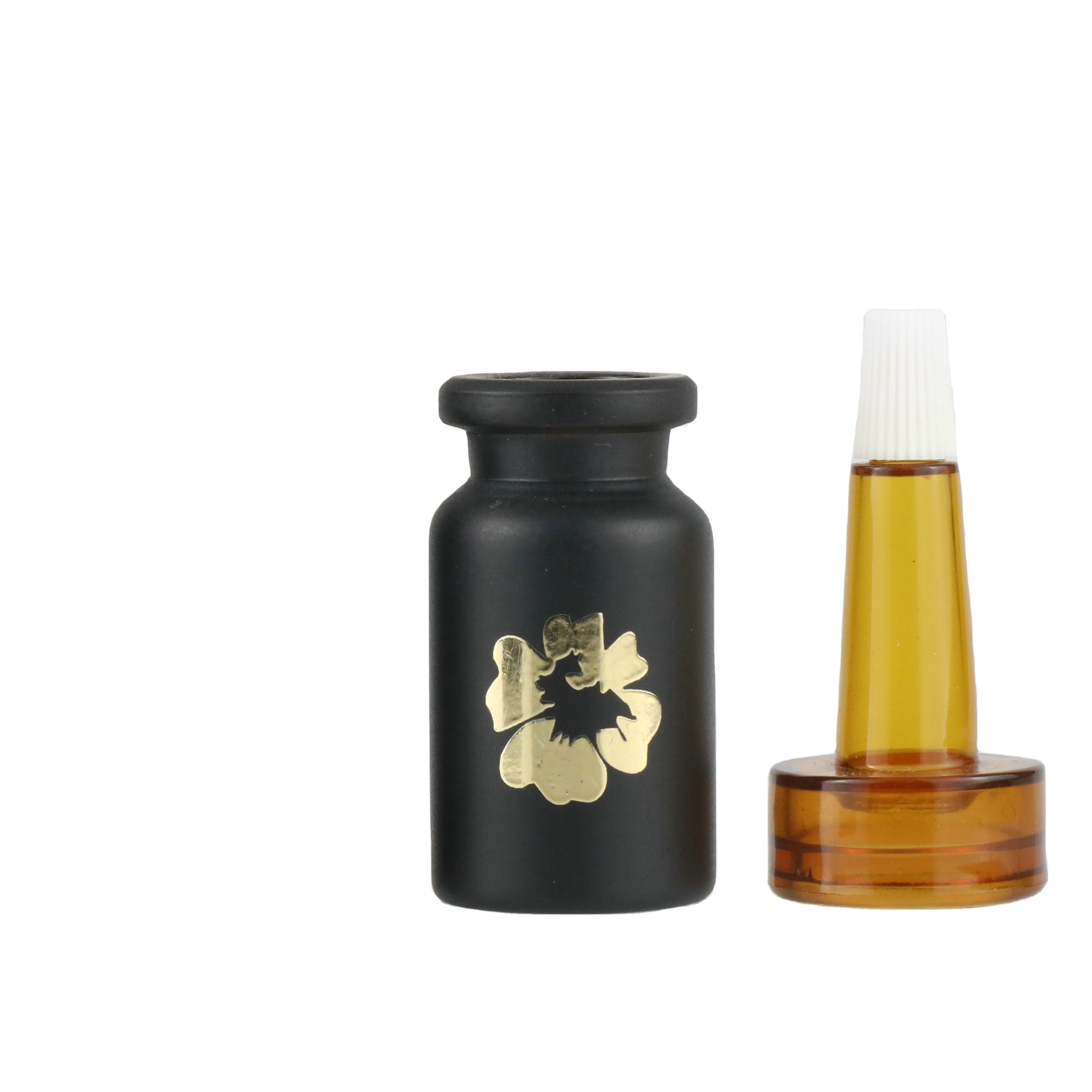 amber glass bottle 10ml Vials With Rubber Stopper Flip cap