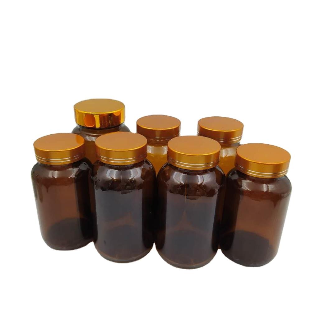 amber glass bottles for tablet wide mouth medicine bottle