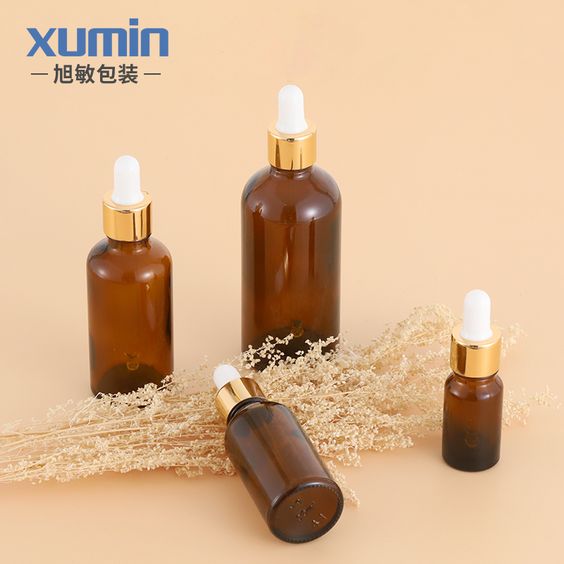 amber glass dropper bottle 10ml 30ml 50ml 100ml dropper essential oil bottle packaging