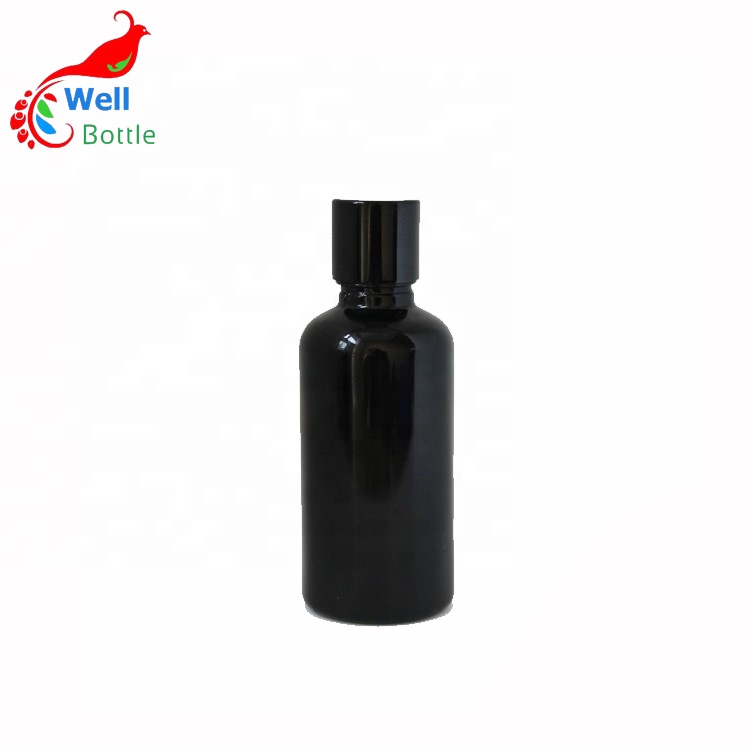 amber glass dropper bottle with glass pipette Round-365A