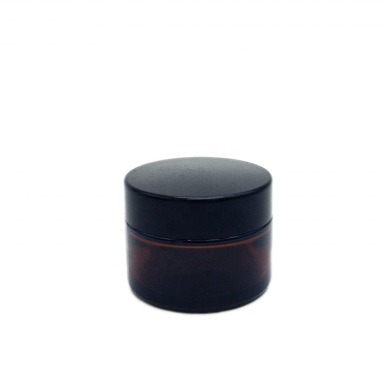 amber glass jar 8oz cosmetic jars and bottles/bamboo cosmetic jar bamboo skin care jar/frosted cream jar