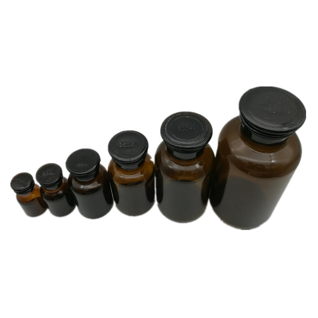 amber glass reagent bottle for chemical laboratory or pharmaceutical 30ml60ml125ml250ml500ml