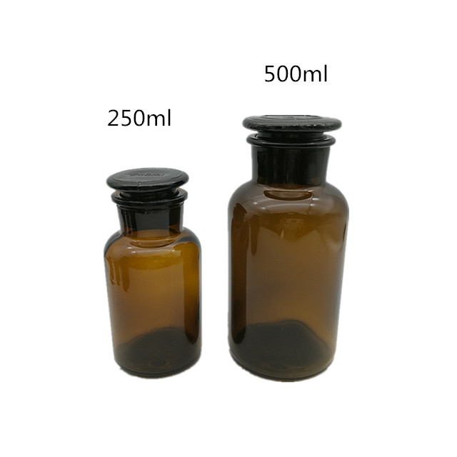 amber glass reagent bottle for chemical laboratory or pharmaceutical 30ml60ml125ml250ml500ml