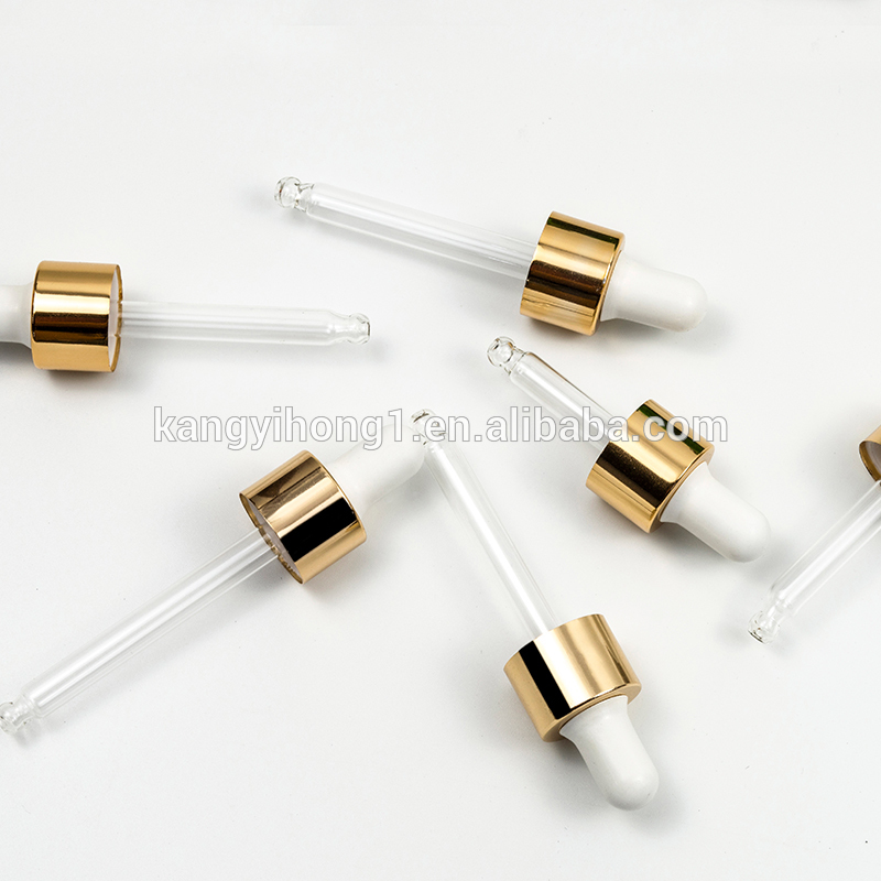 amber high end luxury glass dropper essential oil dropper customize cosmetic Bottle