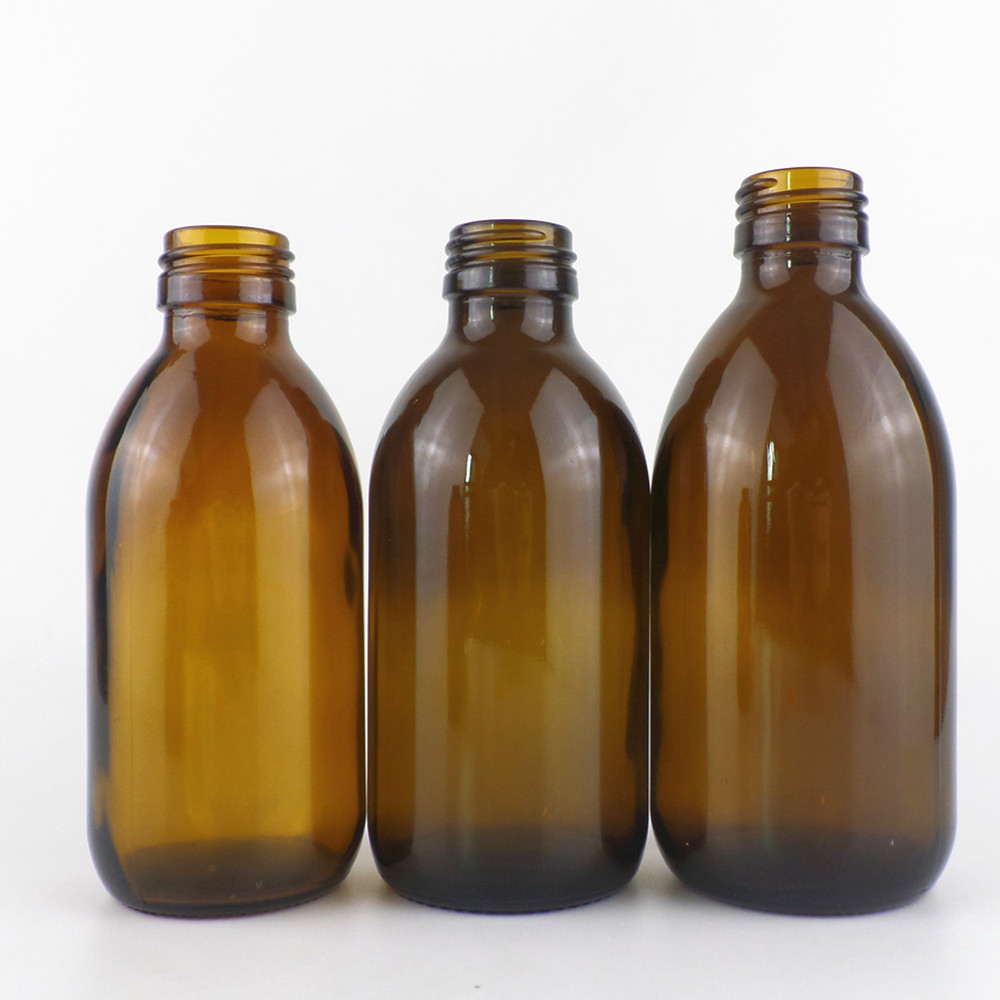 amber maple cough syrup glass bottle 250ml
