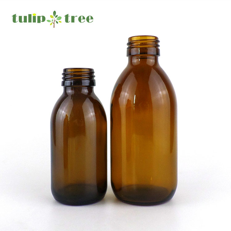 amber maple cough syrup glass bottle 250ml