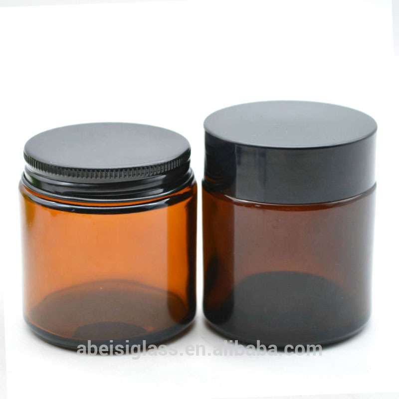 amber unique glass candle containers wholesale